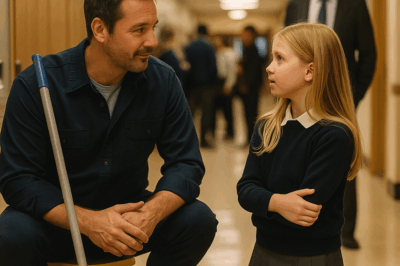 ¡HISTORIA INCREÍBLE! Nadie podía controlar a la hija rebelde del multimillonario… hasta que un conserje viudo y padre soltero hizo lo imposible — lo que ocurrió después dejó a todos sin palabras. En una escuela privada llena de lujos, un hombre humilde logra lo que los tutores, psicólogos y maestros no pudieron: tocar el corazón de una niña perdida en su soledad.