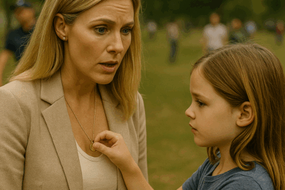 “Una niña le pidió: ‘¿Puedes ser mi mamá por un día?’ — pero el collar de la mujer reveló un secreto que cambió todo”