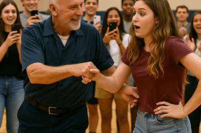 “Se rió del conserje con un reto de baile — pero él respondió y la sorprendió”