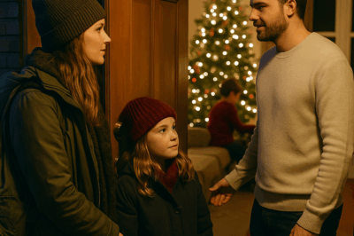 “Padre soltero pasaba solo cada Navidad, hasta que una madre sin hogar y su hija tocaron su puerta y revelaron una verdad que lo cambió todo”