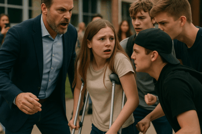 “Tres matones golpean a chica discapacitada… hasta que su padre aparece”