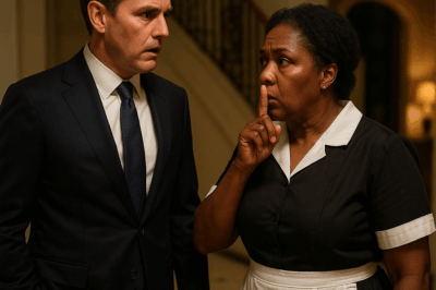 El millonario llegó tarde… y su criada lo mandó callar