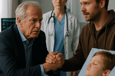 LOS MÉDICOS NO PUDIERON SALVAR AL HIJO DEL BILLONARIO… HASTA QUE UN PADRE POBRE HIZO ESTO 💔