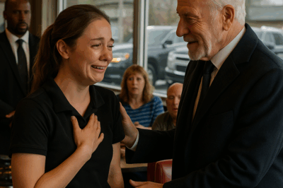 “Mesera alimentaba en secreto a un anciano… hasta que dos SUV llegaron al diner”