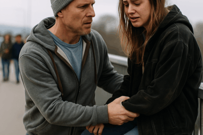 👉 “¡Por favor, no saltes!” — Padre soltero detiene a una joven en el borde 😱