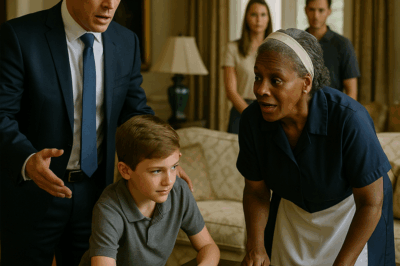 “Millonario descubrió a su hijo limpiando con la criada… lo que hizo sorprendió a todos”