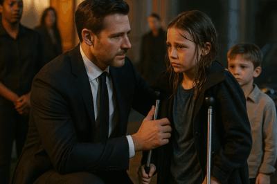 “Padre soltero millonario halló a una niña discapacitada bajo la lluvia… lo que hizo cambió todo”