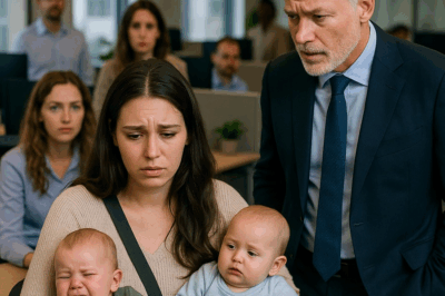 Madre pobre llevó bebés al trabajo y el jefe billonario sorprendió