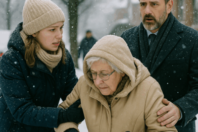Ayudó a una anciana en la nieve… y al día siguiente todo cambió