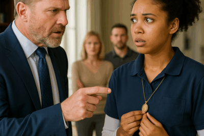 👉 “Robaste el collar de mi madre” — Le gritó el millonario, sin saber la verdad 😱