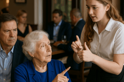 Nadie lo esperaba… hasta que la camarera habló con su madre sorda
