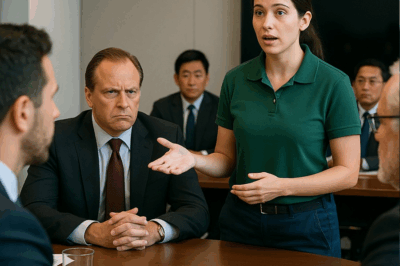 “Ella limpiaba los secretos del poder mientras ellos limpiaban su conciencia con champán: la historia real de una mujer invisible que descubrió lo que nadie debía ver en la torre de cristal donde los trajes mandan, las sonrisas mienten y el silencio se compra con miedo. No tenía nombre para ellos, solo una escoba. Pero una noche, lo que barrió no fue polvo, sino la verdad que podía derrumbar un imperio. Esta es la historia que ningún ejecutivo quiere que leas… y que cambiará la forma en que miras a quien pasa desapercibido.”