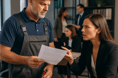 👉 “Lee este contrato y te pago triple”, se burló la CEO… pero el plomero la demandó 😱