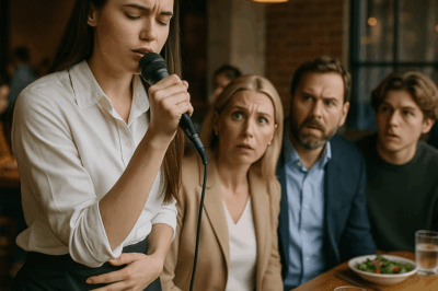 “La mesera humillada tomó el micrófono… y el salón enmudeció”