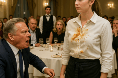 “Un billonario arrojó comida a la mesera… su respuesta lo humilló”