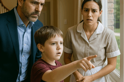 El hijo autista del millonario señalaba la ventana… hasta que la criada lo entendió todo