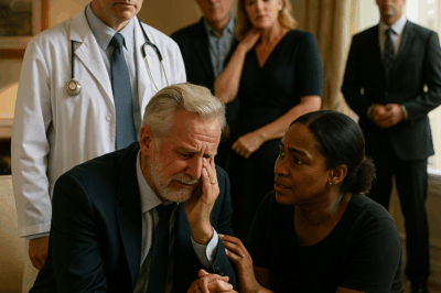 “El billonario lloraba, el doctor callaba… y la sirvienta actuó”