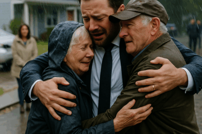 El millonario que volvió a casa y lloró al ver a sus padres bajo la lluvia