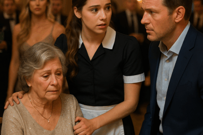 «El millonario creía que su prometida era perfecta… hasta que una noche la descubrió humillando a su anciana madre frente a todos. Nadie se atrevió a intervenir, excepto la criada, que hizo algo tan impensable que cambió el destino de la familia para siempre.»