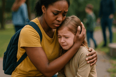 LA NIÑERA POBRE ABRAZÓ A UNA NIÑA ASUSTADA EN EL PARQUE — MINUTOS DESPUÉS, UN EXTRAÑO APARECIÓ 💔