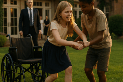 «Todos creían que la hija del millonario nunca volvería a caminar. Médicos, prensa y expertos lo daban por imposible… hasta que un niño pobre entró a su jardín por accidente y descubrió un secreto que cambiaría sus vidas para siempre.»