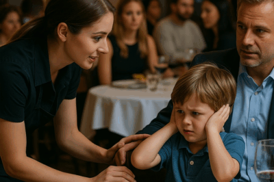 El hijo autista del millonario gritó en público… y una camarera cambió todo