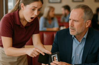 UN MULTIMILLONARIO PIERDE SU CARTERA — LA MESERA LA ABRE Y GRITA: “¡ES MI MAMÁ!” 😱