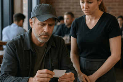 SE HIZO PASAR POR CLIENTE NORMAL… PERO LA NOTA DE LA MESERA CAMBIÓ SU VIDA 😱