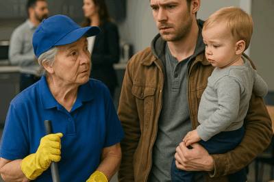 “En los rascacielos de cristal donde todo era éxito y ambición, un hombre descubrió que su destino estaba escrito en el mango de una vieja fregona. Un gesto de bondad hacia un conserje anciano desenterró un secreto familiar enterrado entre contratos y mentiras. Esa noche, en el piso 47, el silencio del ascensor ocultó más que suciedad… ocultó la verdad.”