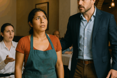 “Fue humillada delante de todos en el restaurante… pero cuando nadie se atrevió a defenderla, un hombre elegantemente vestido se levantó, hizo callar a toda la sala y pronunció una frase que dejó a clientes y empleados paralizados: ‘Ella es mi esposa’. Lo que ocurrió después reveló un secreto que nadie habría imaginado.”