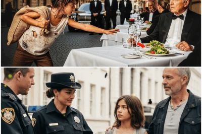 ⚠️😱 “Una niña mendiga gritó ‘¡No coma eso!’… y el multimillonario estuvo a segundos de ignorarla. Lo que vio después —un detalle oculto, oscuro y perturbador— cambió su destino para siempre y destapó un misterio que llevaba años creciendo en silencio sin que nadie se atreviera a hablar…”