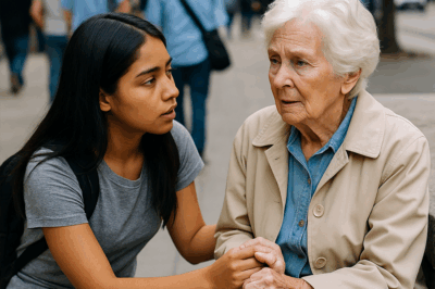 💔TODOS IGNORARON A LA ANCIANA… HASTA QUE UNA JOVEN MEXICANA HIZO ESTO 😱🔥
