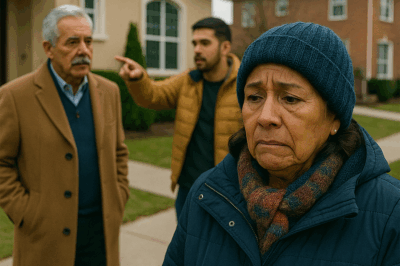 S-Mi hijo me echó a la calle en la noche helada, pero mi vecino millonario juró que lo perdería todo