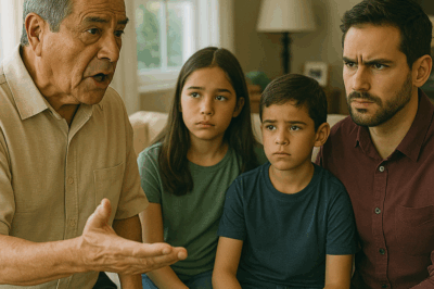 Cuando mi padre le dijo a mis hijos que yo solo era un afortunado sin mérito, jamás imaginé que aquel comentario abriría viejas heridas familiares y revelaría secretos capaces de cambiar nuestra relación para siempre