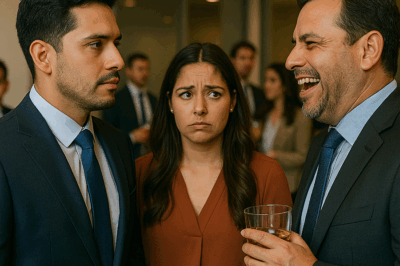 En la fiesta de oficina, el jefe de mi esposa me humilló