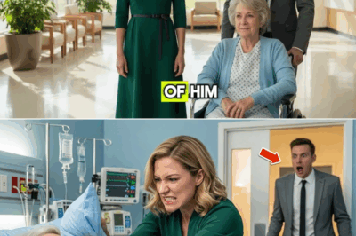 A son who returned to the hospital earlier than expected to check on his recovering mother