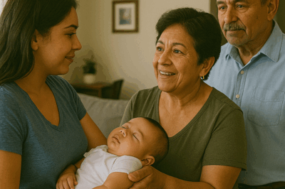 Llevé a mi bebé de cuatro meses a casa de mis padres para una tarde tranquila, pero cuando mi madre me dijo con una sonrisa “ve a tu antigua habitación”, descubrí un secreto que cambiaría mi vida para siempre