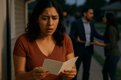 El día que abrí la tarjeta que alguien dejó en mi puerta