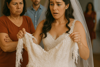 “Mi suegra destrozó mi vestido de novia la noche antes de la boda