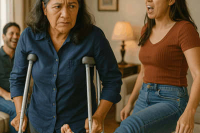 El día en que mi nuera me tiró la muleta acusándome de fingir y el año después en que ella y mi hijo tuvieron que enfrentar las consecuencias de su burla cruel