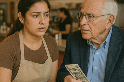 Lavaba platos en un pequeño restaurante pensando que mi vida no cambiaría jamás, hasta que un hombre elegante dejó una propina de 500 dólares, preguntó mi nombre y me miró como si hubiera visto un fantasma. No sabía que aquel desconocido era mi abuelo multimillonario perdido hacía décadas.