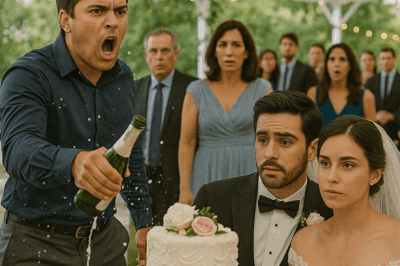 “En mi boda, mi hermano lanzó champaña, rompió mi pastel y gritó frente a todos. Nadie entendía por qué yo guardaba silencio… hasta que una verdad enterrada durante veinte años salió a la luz y cambió todo para siempre.”