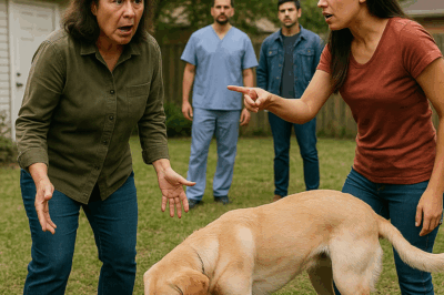 S-Mi cuñada dijo que había “dormido” al perro que me dejó mi difunto esposo “por seguridad”… días después lo encontré vivo, cavando algo afuera de mi casa