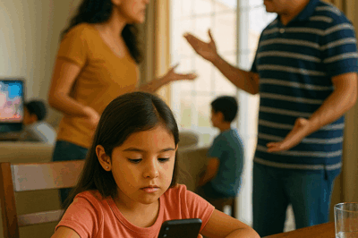 T-La Niña que Aprendió a Comer con el Celular en la Mano y el Día en que su Papá Despertó Tarde
