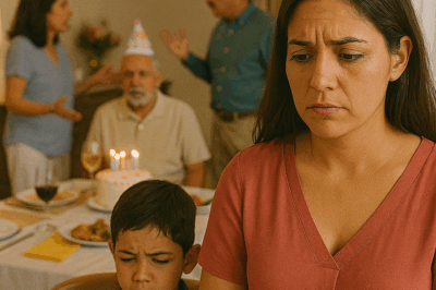 La celebración de diamante de mi padre debía ser un día perfecto… hasta que se convirtió en una pesadilla solo para mí y mi hijo