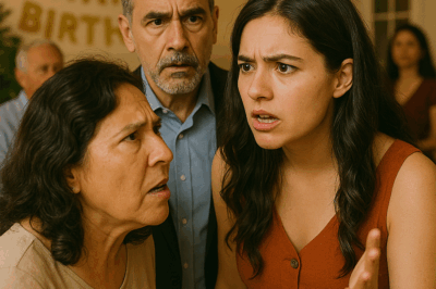 En la fiesta de cumpleaños de mi padre mi propia