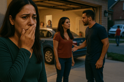 El coche de mi suegra estaba en el garaje, subí las