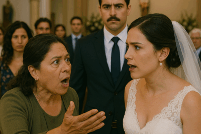 El día en que mi suegra irrumpió en la iglesia para exigir que cancelaran mi boda, sin imaginar que yo guardaba un secreto estremecedor capaz de cambiar el destino de toda mi familia y revelar verdades ocultas durante años