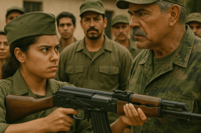 Cuando un cadete imprudente levantó un fusil de entrenamiento hacia