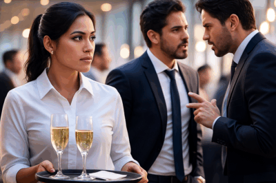 S-Me disfracé de mesera para sorprender a mi esposo en su posada corporativa, pero una llamada lo cambió todo para siempre